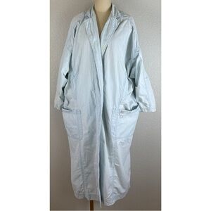 Nag Naf Vintage 80s 90s Women’s Blue Chambray Oversized Trench Jacket Medium